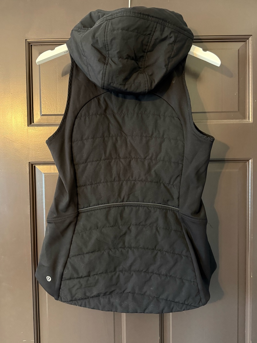 Lululemon Another Mile Vest Hooded Black 8 Full Zip - Picture 5 of 6